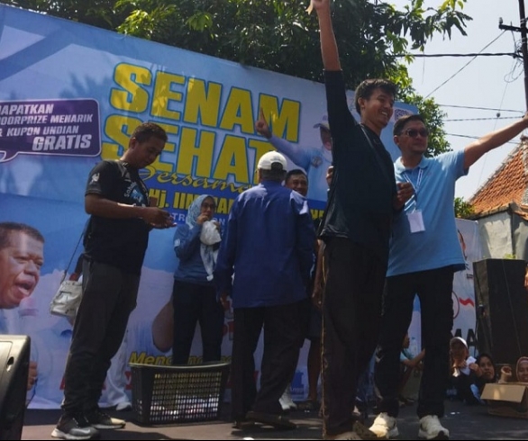 Senam Sehat Bareng Hj.Maemunah Suherman Untuk Kemenangan Eman-Dena