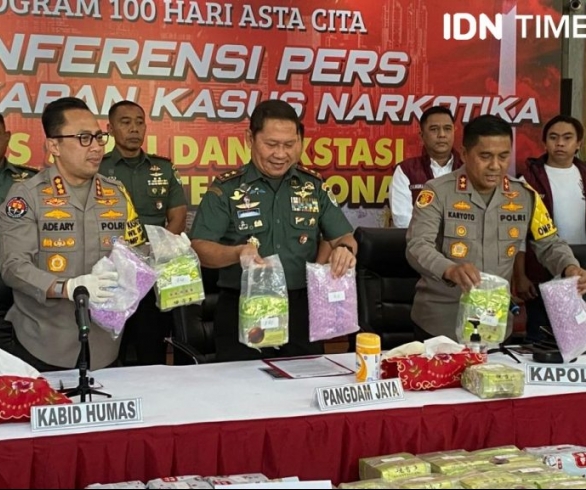 Polda Metro Jaya dan Jajaran Polres Berhasil Mengungkap Peredaran Narkoba Jaringan InternasionaP