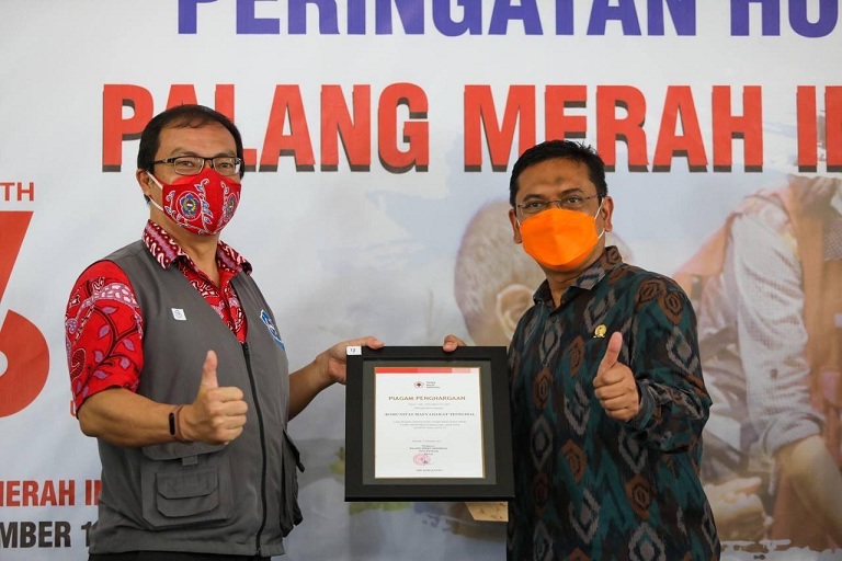 Wakil Wali Kota Bandung, Yana Mulyana Mengucapkan terima kasih Kepada PMI