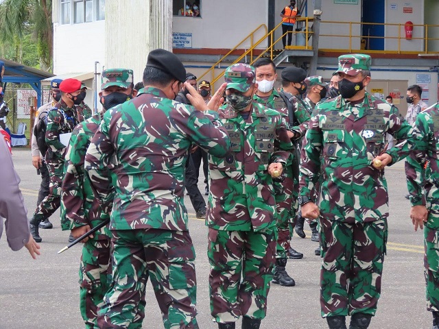 Pangdam XVII/Cenderawasih Dampingi Kunjungan Kerja Panglima TNI dan Kapolri di Mimika