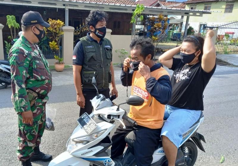 Razia Masker Masih Dilakukan di Wilayah Brebes Walaupun PPKM Level II