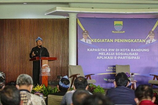 Pemkot Bandung Sosialisasikan Aplikasi e-Partisipasi Kepada Forum RW se-Kota Bandung