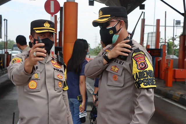 Kapolresta Cirebon Pantau Jalur Arteri dan Pospam Operasi Ketupat Lodaya 2022