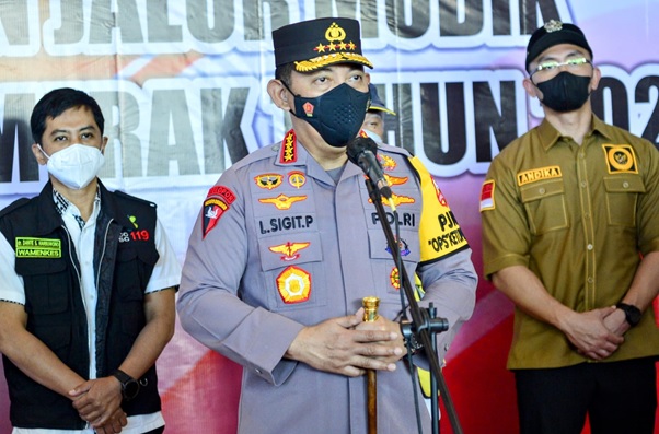 Kapolri Jenderal Listyo Sigit Prabowo Tinjau Efektivitas Penerapan Rekayasa Lalu Lintas
