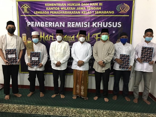 500 Napi Lapas Semarang Terima Remisi Lebaran, 5 Orang Langsung Bebas