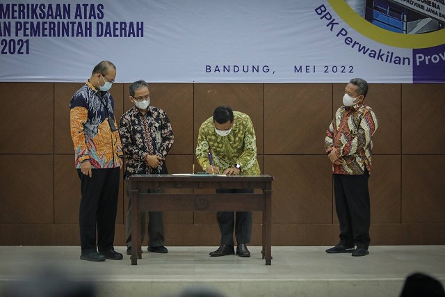 Pemkot Bandung Berhasil Quattrick WTP dengan Persentase 80,30 Persen dari BPK Jabar