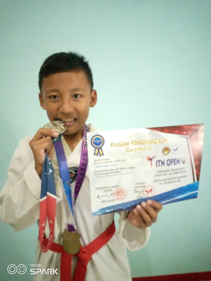 Eksha Rihandika Siap Mengikuti Kejuaraan Taekuwondo Tingkat Jawa Barat