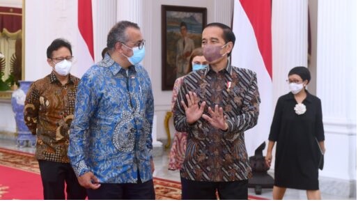 Presiden Jokowi Menerima Kunjungan Kehormatan Direktur Jenderal Organisasi Kesehatan Dunia