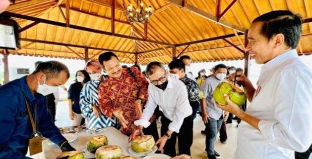 Presiden Jokowi Meninjau Progres Pembangunan Bendungan Sepaku Semoi Kaltim