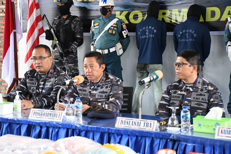 TNI AL, Gagalkan Penyelundupan Narkoba Ekstasi dan Sabu-Sabu