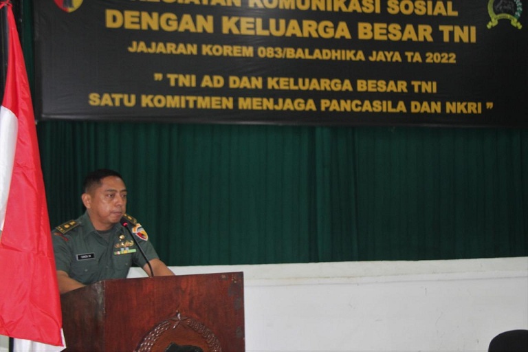 Aster Panglima TNI Komsos Bareng KBT di Wilayah Korem Baladhika Jaya