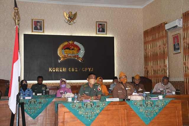 Kasiter dan KBT di Wilayah Korem 082/CPYJ Komsos Bareng Aster Panglima TNI
