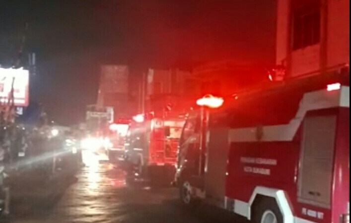 Kebakaran Pasar Lettu Bakri, Kalak BPBD Kota Sukabumi : 116 Kios dan 21 Toko Hangus Terbakar