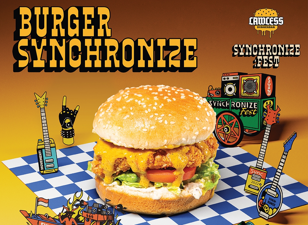 Synchronize Fest Berkolaborasi Bersama Lawless Burger Bar Rilis "Burger Synchronize"