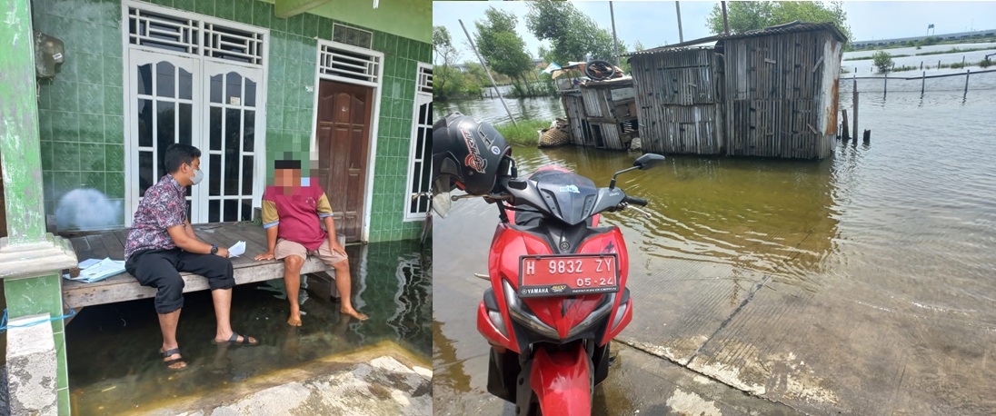 PK Bapas Terjang Banjir Demi Klien yang Ingin segera berkumpul dengan Keluarga
