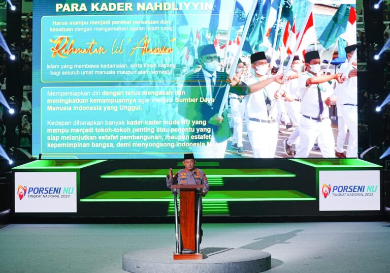 Kapolri Jenderal Listyo Sigit Prabowo Menutup Kegiatan Porseni NU di Solo