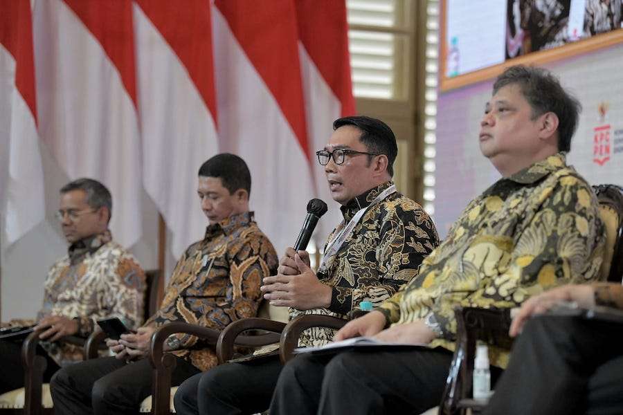 Gubernur Jabar Ridwan Kamil Hadiri Rakornas Transisi Penanganan COVID-19