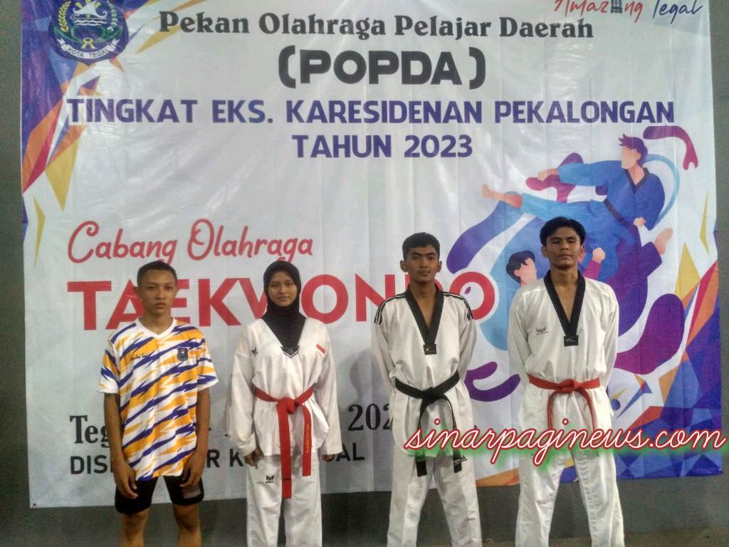 4 Atlit Taekwondo Kota Tegal Raih 4 Medali