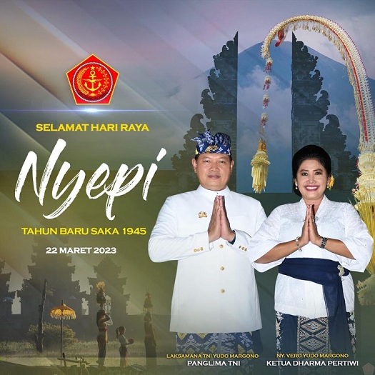 Panglima TNI Mengucapkan Selamat Hari Raya Nyepi