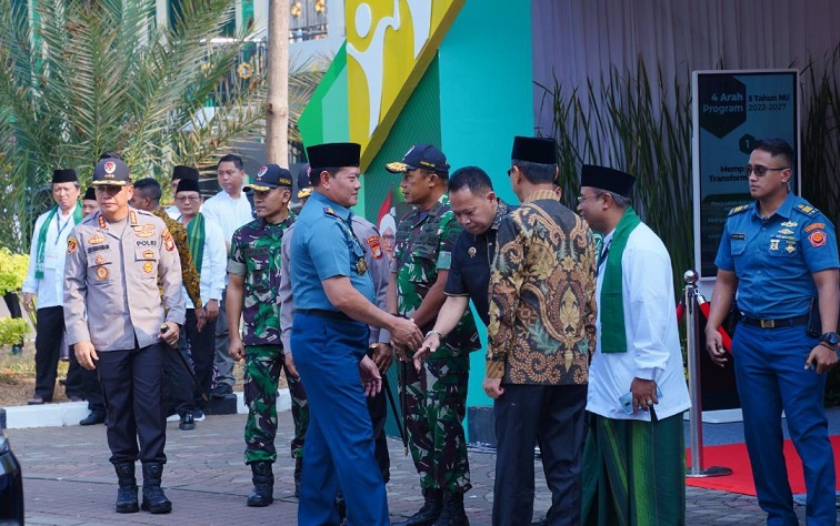 Panglima TNI Mendampingi Presiden Joko Widodo Hadiri Munas dan Konbes NU 2023 di Ponpes Al-Hamid