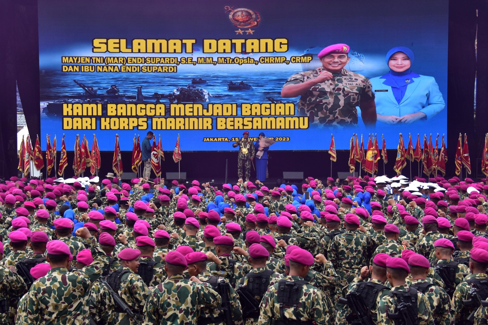 Entry Briefing Dankormar: "Mari Kita Kibarkan Panji  Marinir"