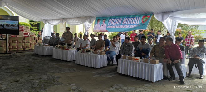 Jelang Idul Adha,Gubernur Kalteng Gelar Pasar Murah di Kabupaten Kotawaringin Barat
