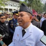 Gubernur Jawa Barat Dedi Mulyadi saat memperingatan HUT ke-81 Kemerdekaan Republik Indonesia di Gedung Sate, Bandung, Senin, (17/8/2026).